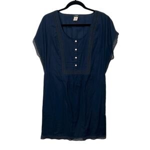 J.Crew Navy Cotton Short Sleeve Dress, Women’s Size XS